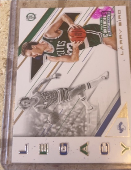 2018 Panini Contenders Draft Picks Legacy #1 Larry Bird — front