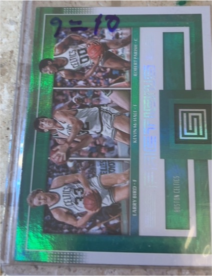 2017-18 Panini Status Factions Kevin McHale / Larry Bird / Robert Parish #Factions Boston Celtics — front
