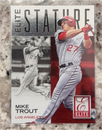 2015 Panini Elite Stature #1 Mike Trout — front