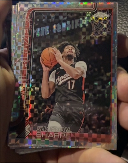 2025-26 Topps Chrome #150 Shaedon Sharpe — front