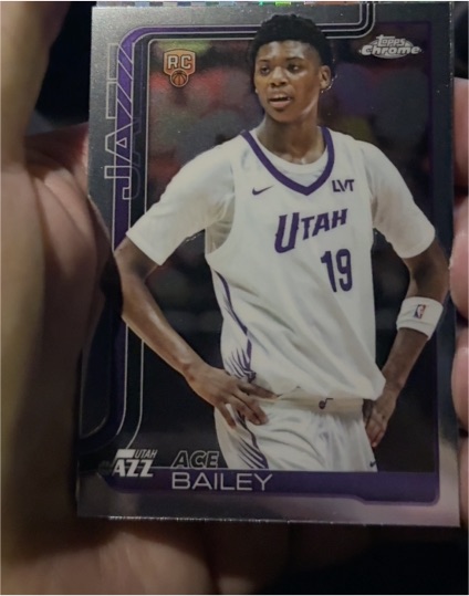 2025-26 Topps Chrome #255 Ace Bailey — front
