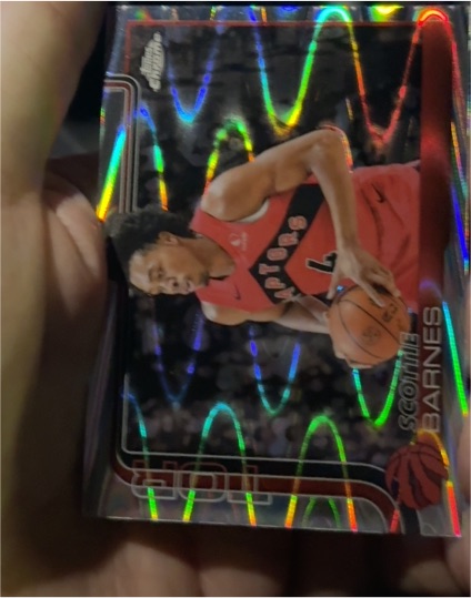 2025 Topps Chrome Basketball #203 Scottie Barnes Pulsar Refractor — front
