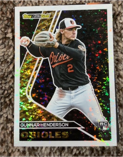 2023 Topps Update Black Gold #BG-2 Gunnar Henderson — front