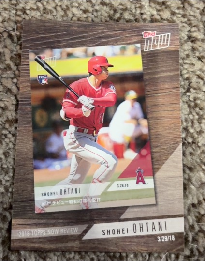 2019 Topps Now #TN-3 Shohei Ohtani 2018 Topps Now Review — front