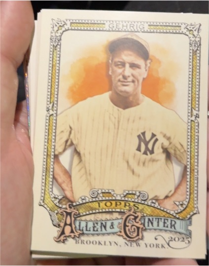 2025 Topps Allen & Ginter #6 Lou Gehrig — front