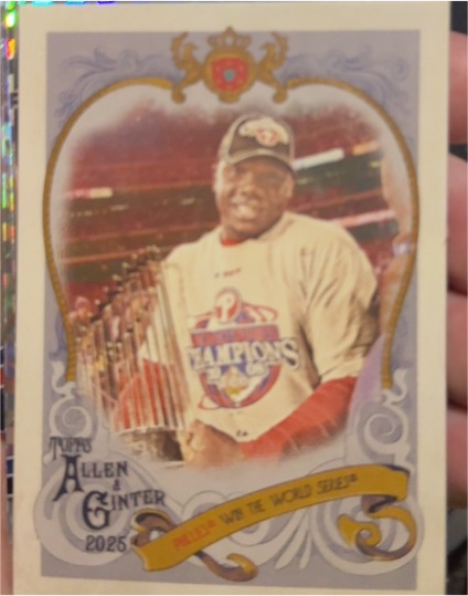 2025 Topps Allen & Ginter #SV-33 Ryan Howard Philadelphia Phillies Sweet Victory — front