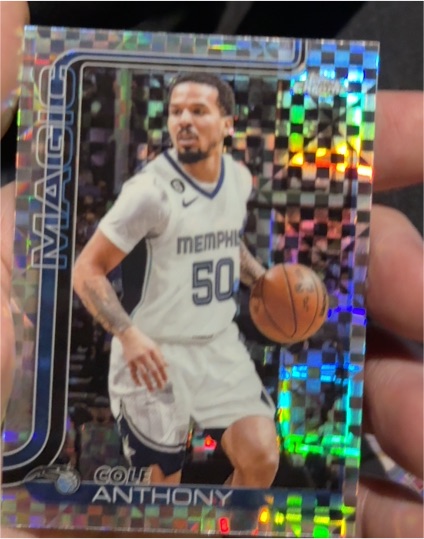 2025-26 Topps Chrome #175 Cole Anthony — front