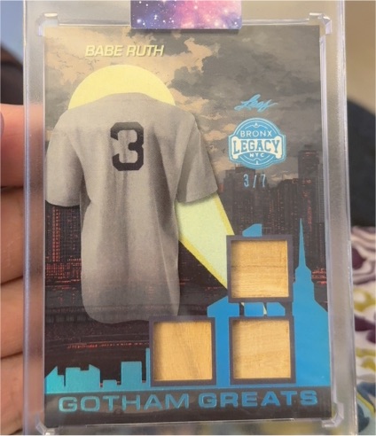 2025 Leaf Bronx Legacy Gotham Greats #3 Babe Ruth — front