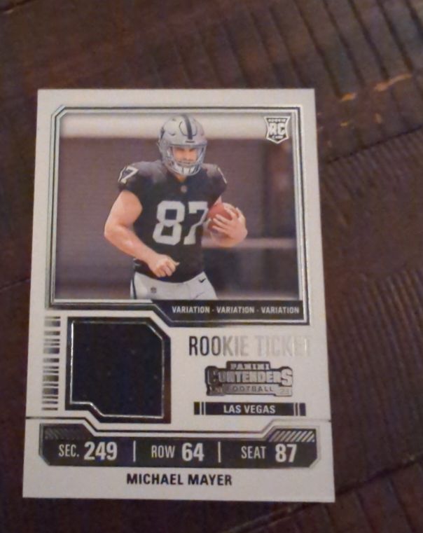 2023 Panini Contenders Rookie Ticket #TS25 Michael Mayer — front