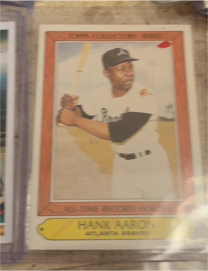 1985 Topps Collector's Series #1 Hank Aaron — front