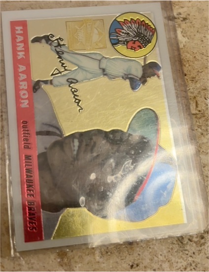 1955 Topps #311 Hank Aaron — front