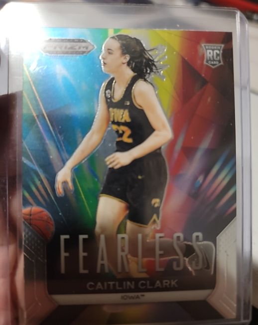 2024 Panini Prizm Draft Picks #24 Caitlin Clark Fearless — front