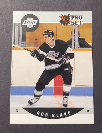 1990-91 Pro Set #611 Rob Blake — front