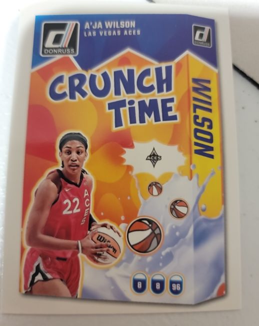 2025 Donruss WNBA #12 A'ja Wilson Crunch Time — front