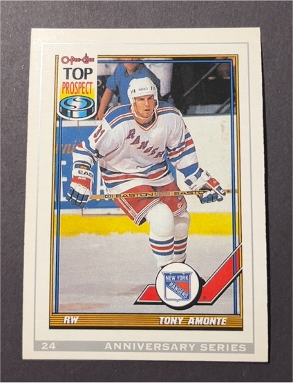 1992-93 O-Pee-Chee 25th Anniversary #24 Tony Amonte — front