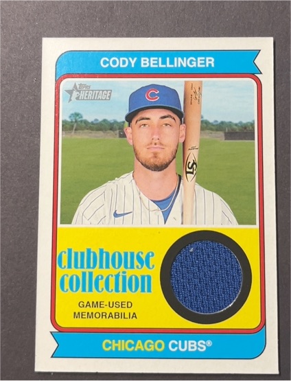 2023 Topps Heritage Clubhouse Collection #CCR-CBE Cody Bellinger — front
