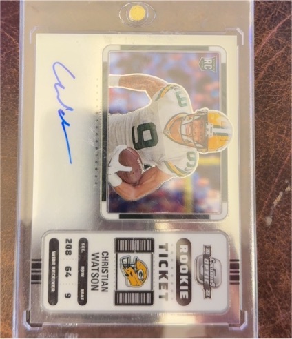 2022 Panini Contenders Optic Rookie Ticket Christian Watson — front