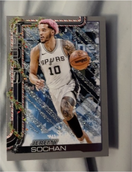 2025-26 Topps Holiday #H160 Jeremy Sochan — front