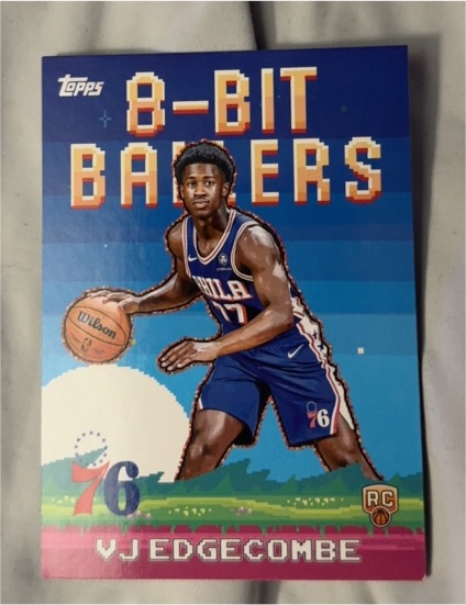 2025-26 Topps #8B-33 VJ Edgecombe 8-Bit Ballers Rookie Card — front