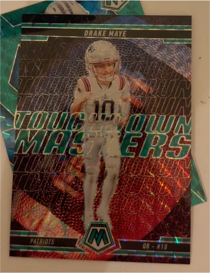 2025 Panini Mosaic Touchdown Masters #9 Drake Maye — front
