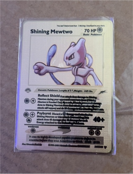2000 Pokémon Shining Mewtwo — front