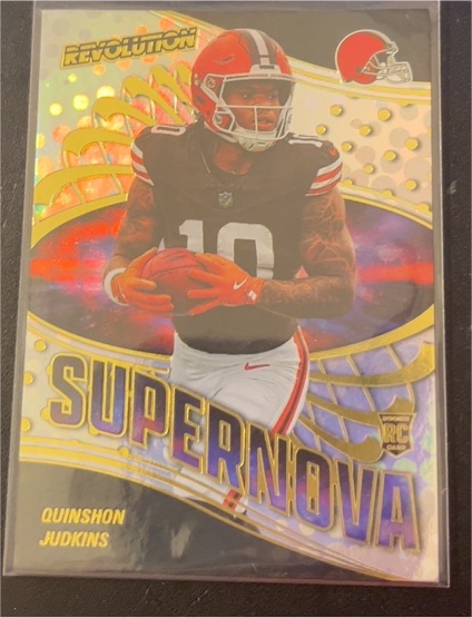 2025 Panini Revolution #12 Quinshon Judkins Supernova Rookie Card — front