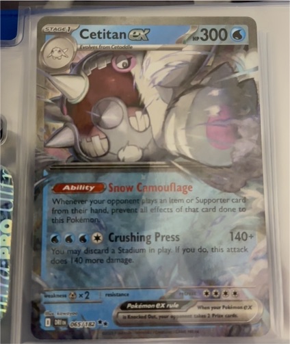 2025 Pokémon #065 Cetitan ex — front