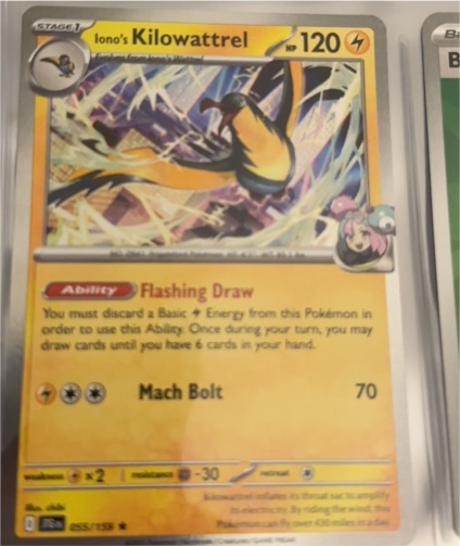 2025 Pokémon SV09: Journey Together #055 Iono's Kilowattrel — front