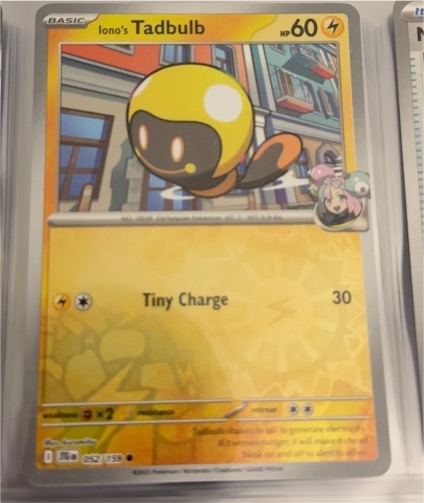 2025 Pokémon SV09: Journey Together #052 Iono's Tadbulb — front