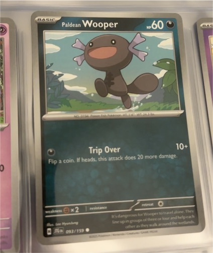 2023 Pokémon SV09 Journey Together #093 Paldean Wooper — front