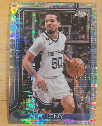 2025-26 Topps Chrome #175 Cole Anthony — front