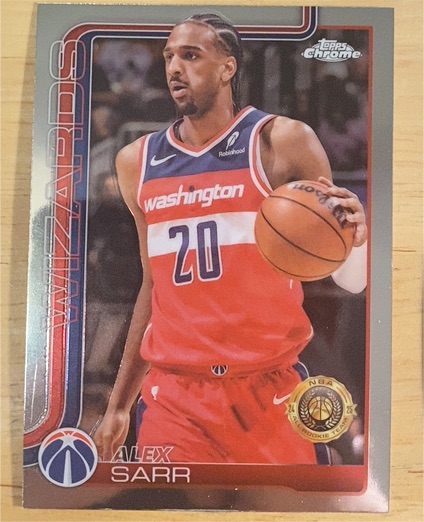 2025-26 Topps Chrome #218 Alex Sarr — front