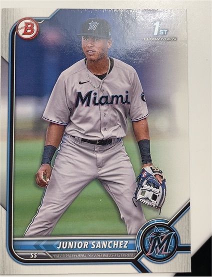 2022 Bowman #BP-111 Junior Sanchez — front