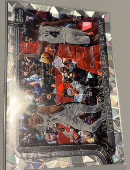 2025-26 Topps #300 New Duo Excels!: Victor and Fox Lead The Way Diamante — front