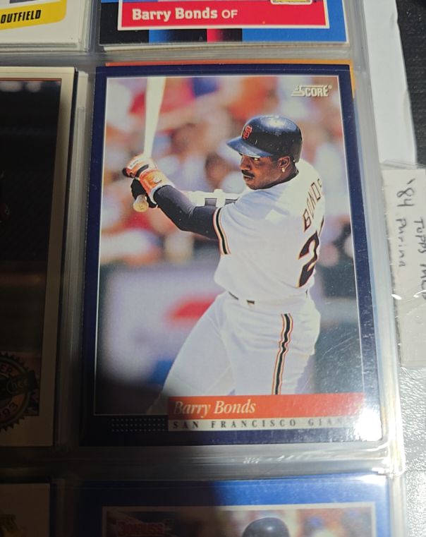 1994 Score #1 Barry Bonds — front