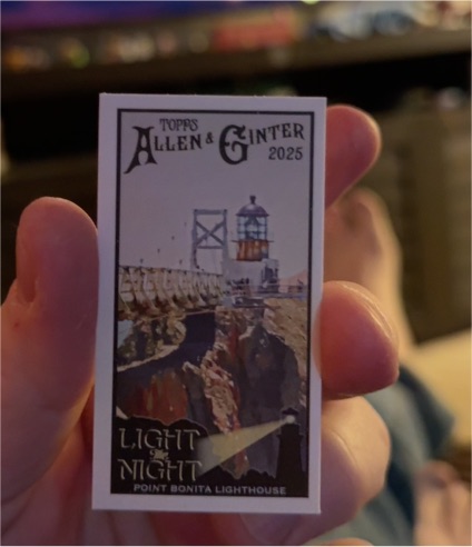 2025 Topps Allen & Ginter Mini Light the Night Point Bonita Lighthouse #LTN-19 — front