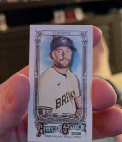 2025 Topps Allen & Ginter #222 Brice Turang — front