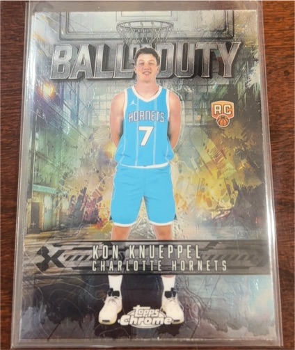 2025-26 Topps Chrome #BD-23 Kon Knueppel Ball Of Duty Rookie — front