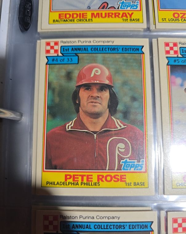1984 Topps Ralston Purina #4 Pete Rose — front