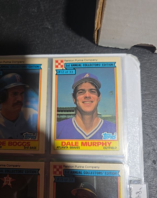 1984 Topps Ralston Purina #12 Dale Murphy — front