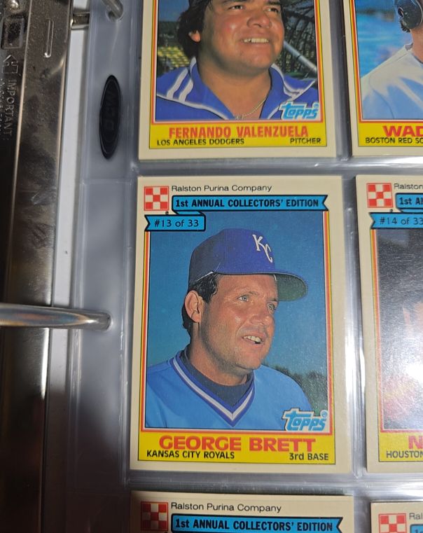 1984 Topps Ralston Purina #13 George Brett — front
