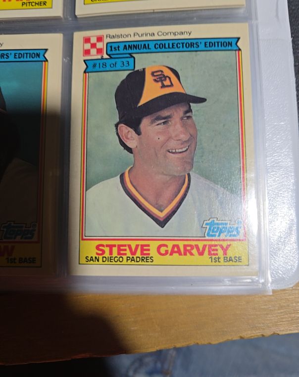 1984 Topps Ralston Purina #18 Steve Garvey — front