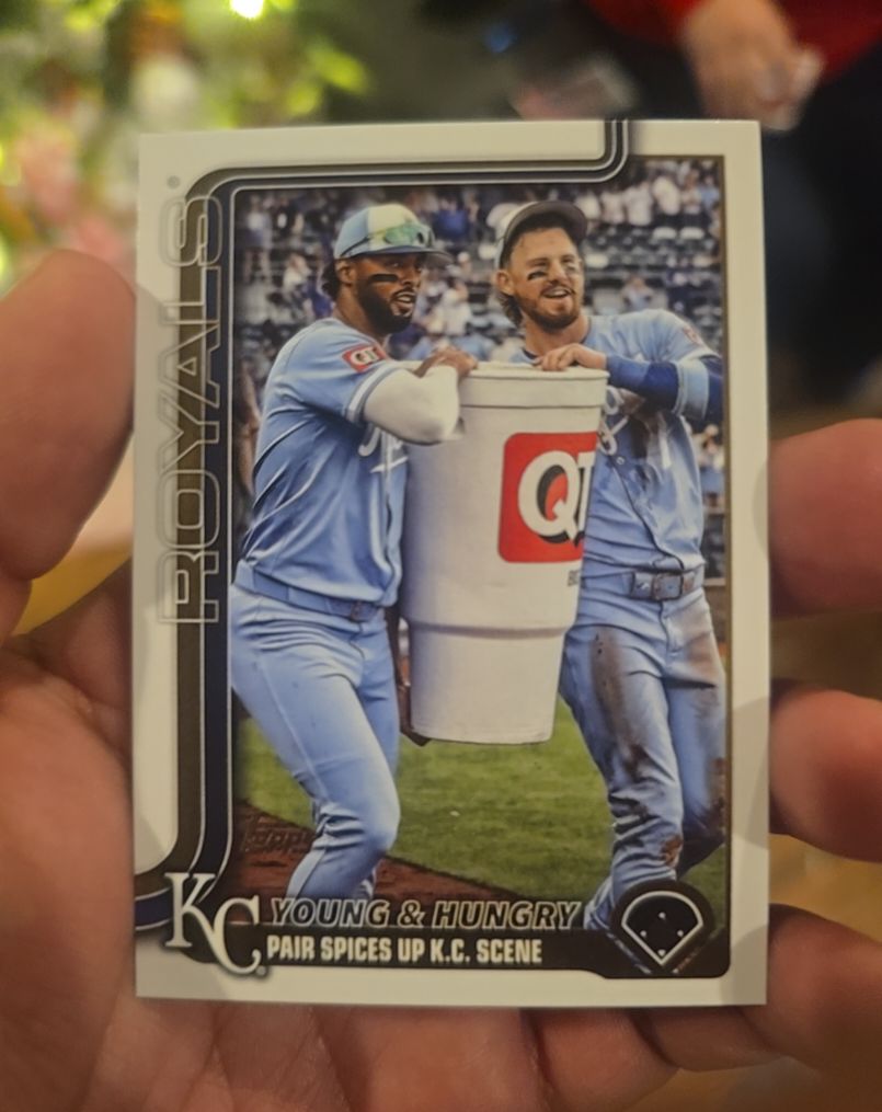 2025 Topps Update #US209 MJ Melendez & Bobby Witt Jr. — front