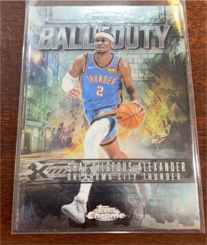2025-26 Topps Chrome #BD-6 Shai Gilgeous-Alexander Ball of Duty — front