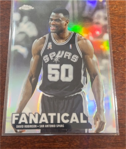 2025-26 Topps Chrome #FAN-19 David Robinson Fanatical Refractor SSP — front