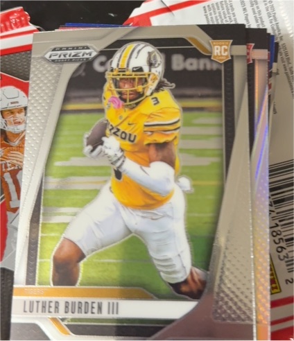 2025 Panini Prizm Draft Picks #71 Luther Burden III Rookie Logo Mizzou — front