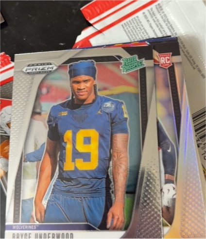 2025 Panini Prizm Draft Picks #28 Bryce Underwood Rated Prospect Michigan — front