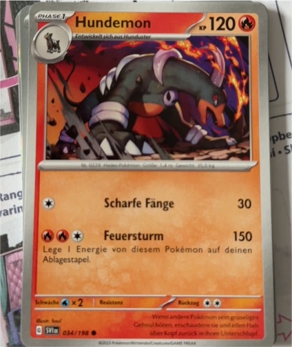 2023 Pokémon SV01: Scarlet & Violet Base Set #034 Hundemon — front