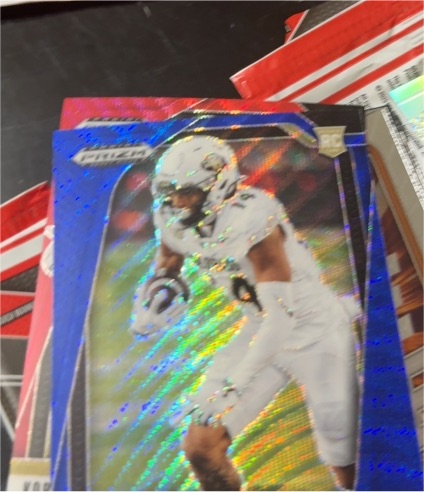 2023 Panini Prizm Draft Picks Blue Ice Prizm Rookie Card — front