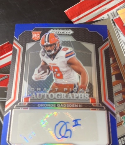 2025 Panini Prizm Draft Picks #DPA-OGN Oronde Gadsden II Autographs — front